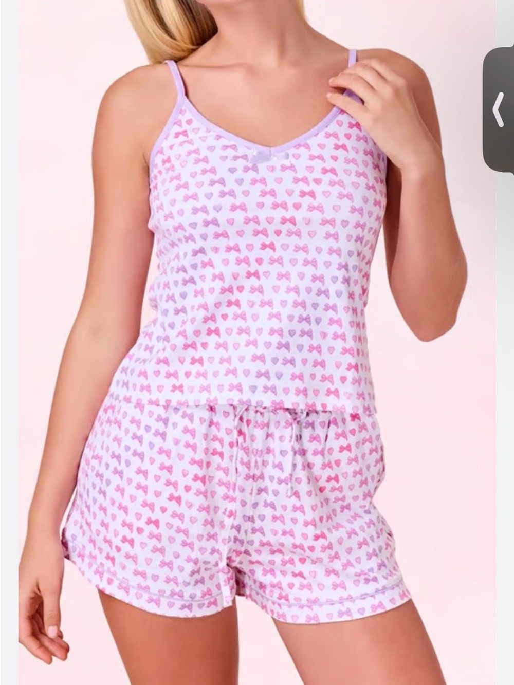 LoveShackFancy x Roller Rabbit Disco Bow Mischa cotton pajama set size XL